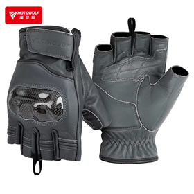 Motowolf Yazlık Deri Eldiven Yarım Parmak