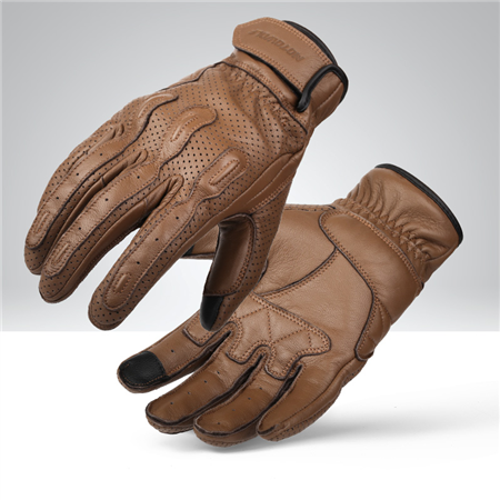 Motowolf 4 Mevsim Deri Eldiven Retro